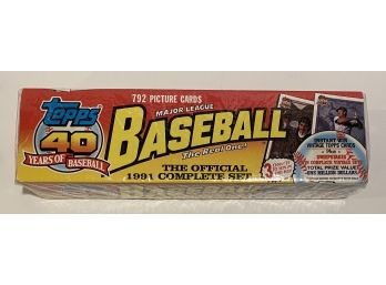 Sealed: 1991 Topps Complete Set- 792 Cards