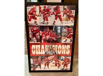1998 Stanley Cup Champions- Detroit Red Wings Framed- PICK UP ONLY