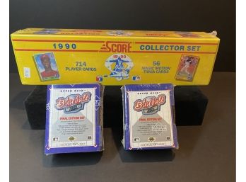 Two 1991 Upper Deck Collectors Edition -sealed/ New & 1990 Score 714 Card Set- Sealed
