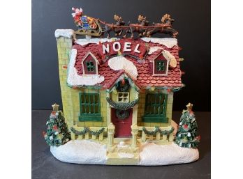 Noel Christmas House- Plays Music And Lights Up