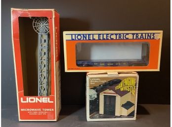 Lionel Train Pieces With Boxes