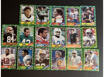 1986 Topps Football Cards 15 Plus Cards
