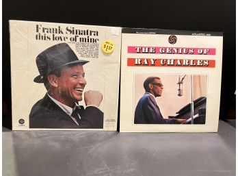 Frank Sinatra Album And Ray Charles Album