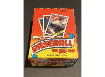 Box Of Topps 1988 Wax Packs- 36 Packs- Box Is Opened But Packs Are Sealed