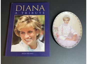 Princess Diana, Princess Of The World Plate Plus Tribute Book