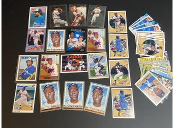 Hank Aaron, Cecil Fielder, Prince Fielder Baseball Cards