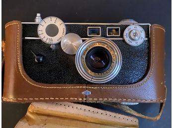 Argus Vintage Camera In Leather Case