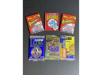 90s Baseball Card Packs- 6