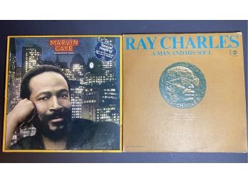 Marvin Gaye Midnight Love & Ray Charles A Man And His Soul Albums