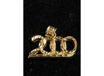14K Gold Michael Anthony 2000 Charm - .97 Grams