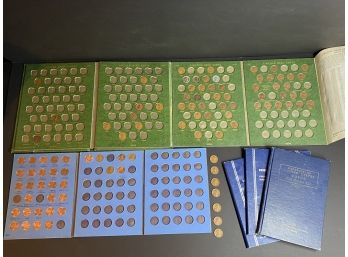 Penny Coin/ Book Lot- See Pictures- Books Are Not FULL Or Complete
