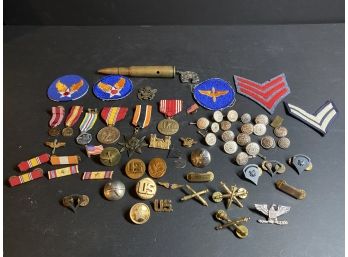Military  Pins And Medals, Etc.