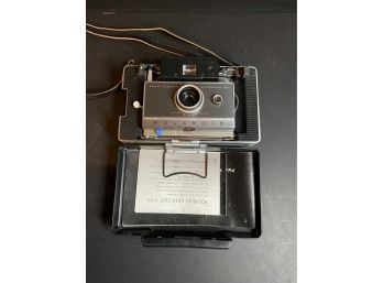 Vintage Polaroid Camera With Bag