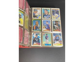 Binder Filled With Baseball Cards - 700 Plus Cards