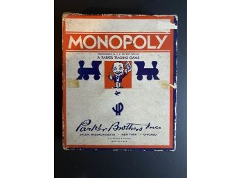 Rare Vintage Monopoly Game Copyright 1936 'Parker Trading Game' PARTS ONLY!