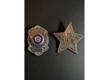 Sheriff Deputy Pin And US Marshal Pin