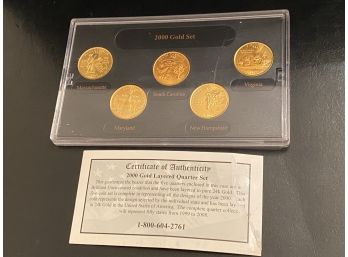 2000 Gold Layered Quarter Set