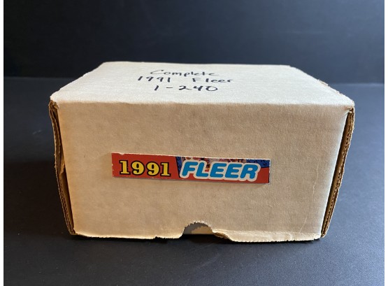 1991 Fleer 1-240 Complete Basketball Set