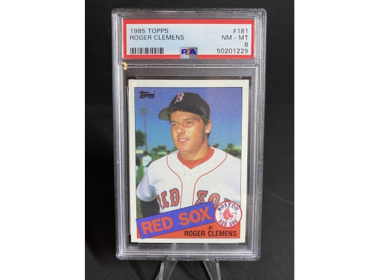 85 Topps Roger Clemens # 181 PSA 8 Rookie Card