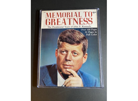 Memorial To Greatness , The Presidential Yeas Of JFK