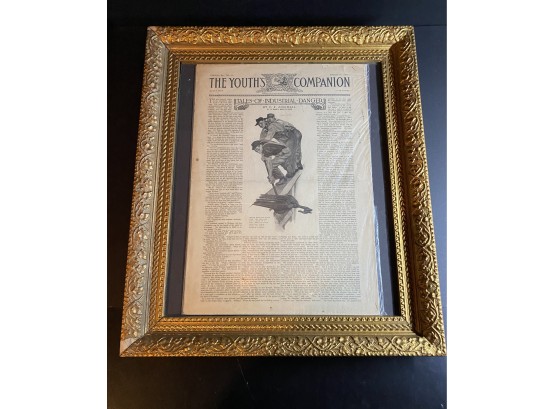 The Youth Companion March 1910 In Gold Frame