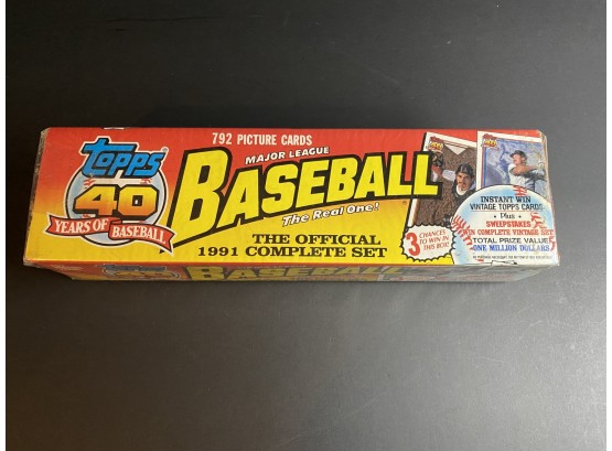 91 Topps 40 Years Of Baseball Sealed Complete Set