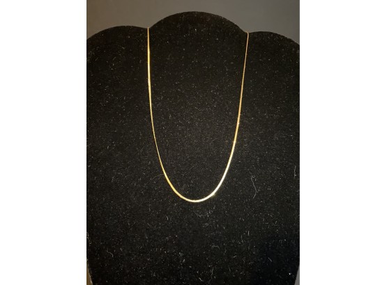14K Gold Necklace 18' Long, 2 Grams, Italy