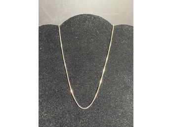 Two 15' Long Sterling Silver Necklaces