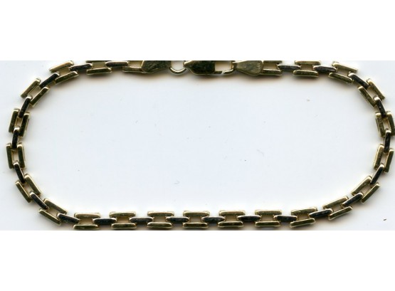 14K Gold Link Bracelet - 8.3 Grams - 8' Long
