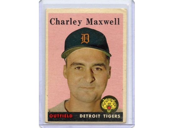 1958 Topps Charley Maxwell # 380