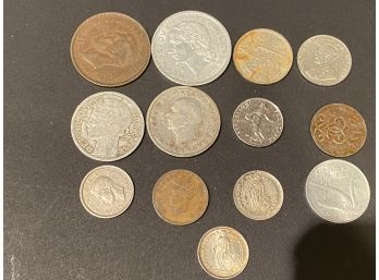 12 Foreign Coins