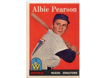1958 TOPPS Albie Pearson #317