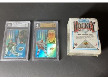 91-91 Upper Deck High # Series Sealed Set Plus Tomas Kurka And Frederic Cloutier Graded Cards