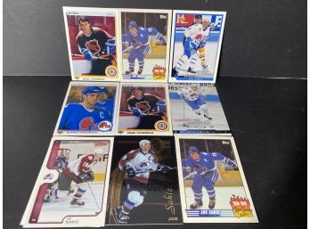 (10) Joe Sakic Hockey Card Lot