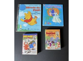 Walt Disney Winnie-the-pooh, Cinderella, Donald Duck, & Bugs Bunny
