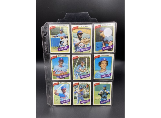 1980 Mixed MLB Card Lot