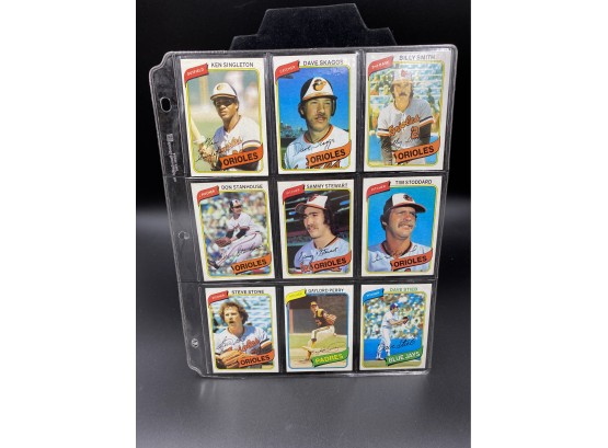 1980 Mixed MLB Card Lot