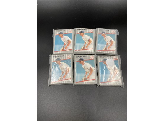 Mixed MLB Lot- Nolan Ryan Ball, Yankee Team Sets (6), 1988 Topps Cards, And 1989 Score Cards