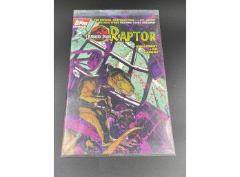 Jurassic Park Raptor Topps Comics  2 Of 2- New Sealed