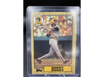 Rookie 1987 Topps Barry Bonds