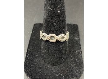 Sterling Silver Band Ring- Size 8