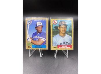Rookie Celicl FIelder, Wally Joyner, And Mike Greenwell  5 Traded Cards