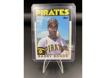Rookie Barry Bonds- 1986 Topps Traded