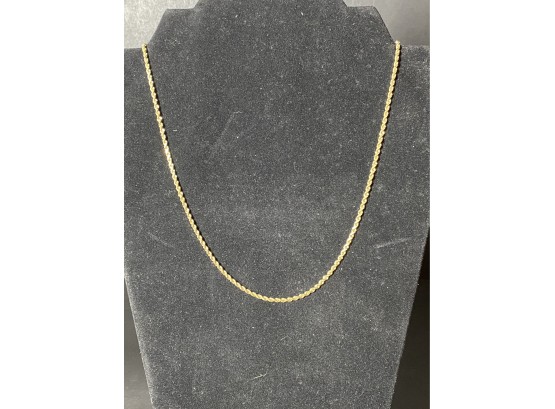 14k Gold Necklace 18in