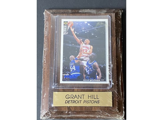 Grant Hill Plaque W/ Upper Deck Collectors Choice Card