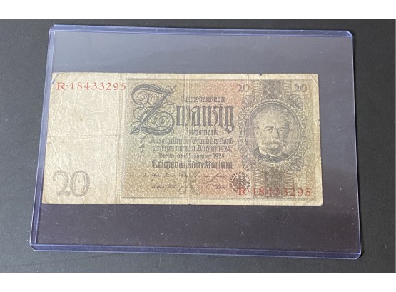 Germany 1929 Reichsmark Banknote