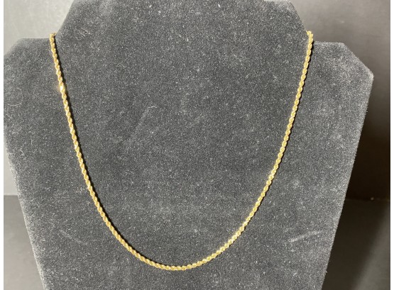 14K Gold Necklace-20in/ 9g