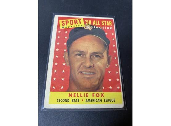 1958 All Star Selection Sports Magazine #479 Nellie Fox