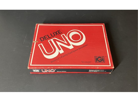 Uno Deluxe Vintage Game 1978- Cards And Box Only- Not Complete