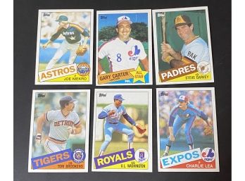85 Topps 6 Cards